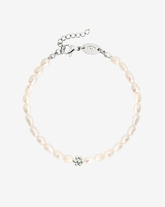 Blossom Pearl Bracelet Silver