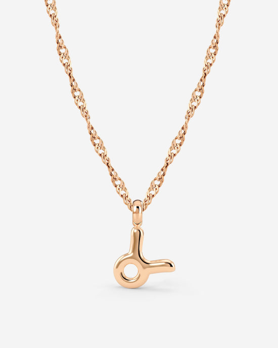 Taurus Bubble Necklace Rose Gold