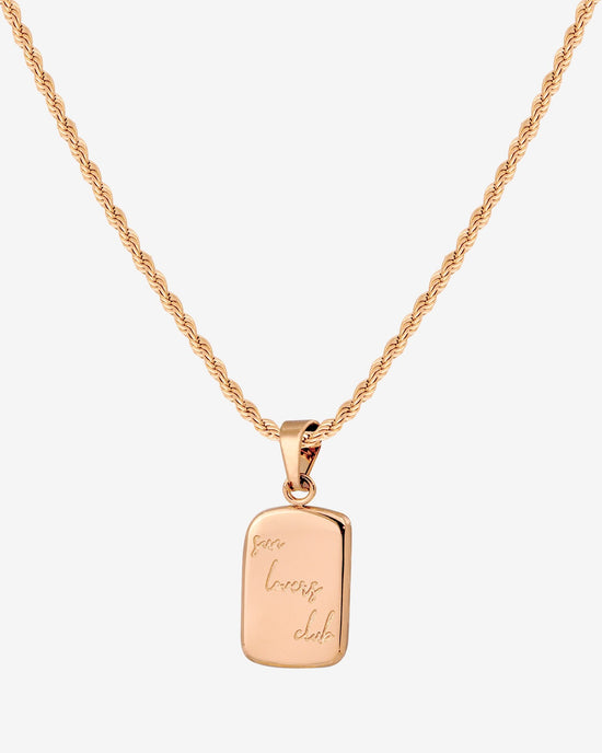 Sun Lover Pendant Necklace Rose Gold