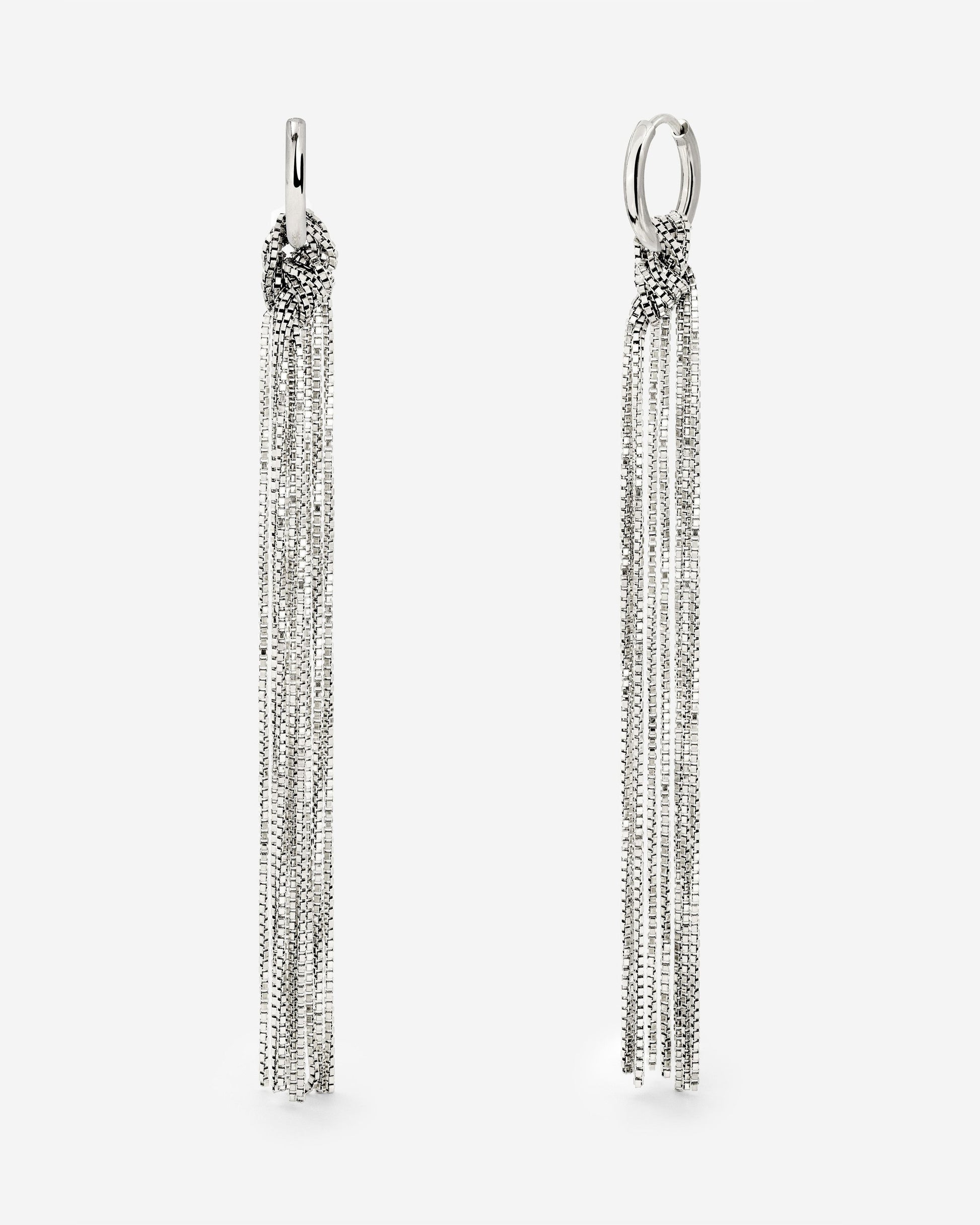 Sea Strands Hoop Set Small Silver