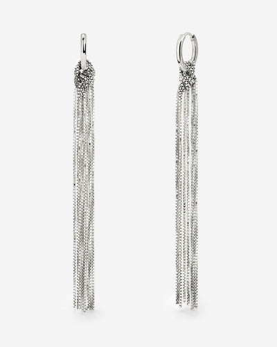 Sea Strands Hoop Set Small Silver