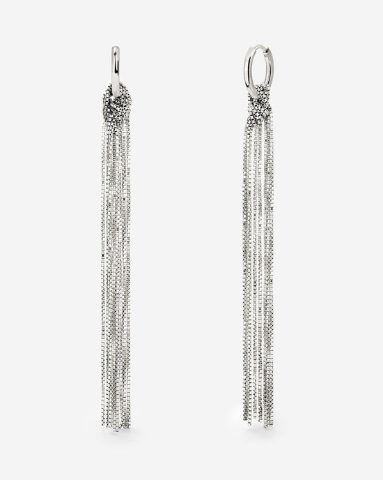 Sea Strands Hoop Set Small Silver