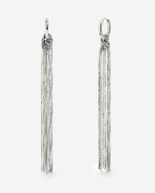 Sea Strands Hoop Set Small Silver