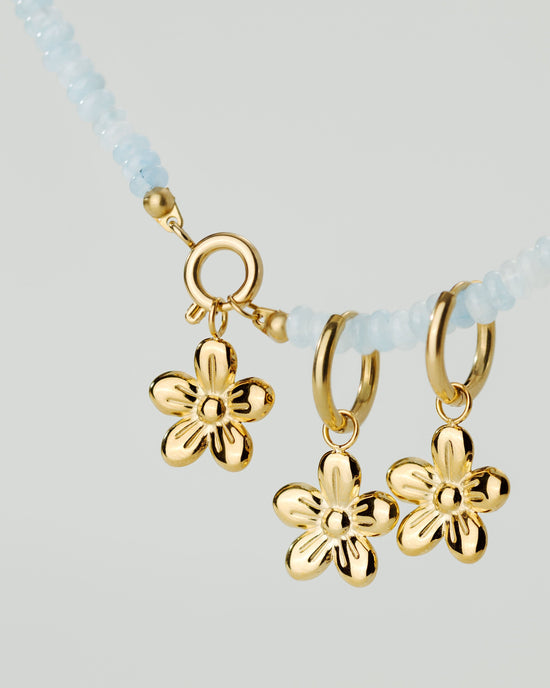 Seastone Charm Necklace Silver