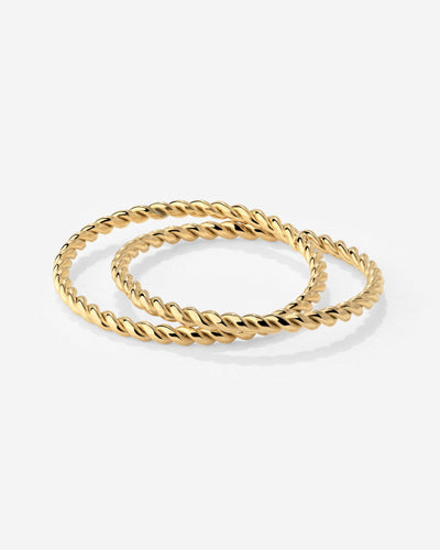 Twisted Ring Duo Gold