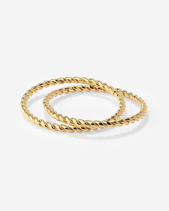 Twisted Ring Duo gold