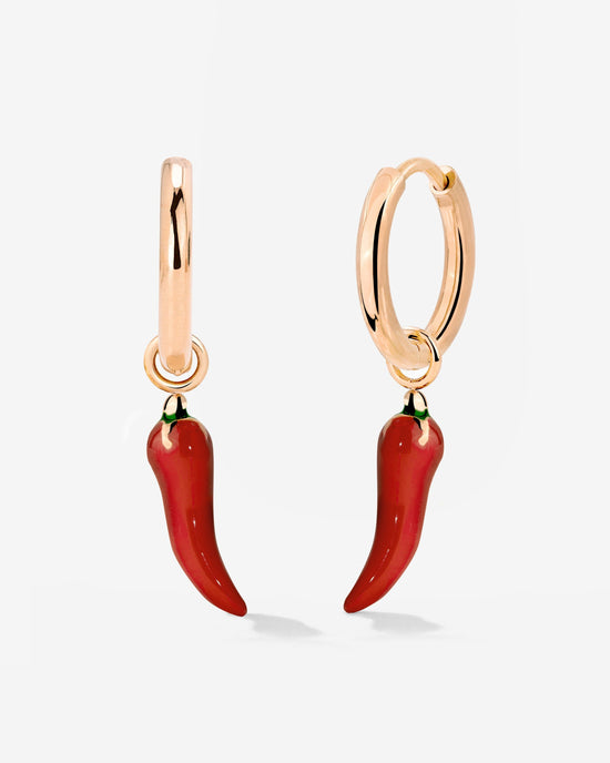 Chili Hoop Set Small Rose Gold
