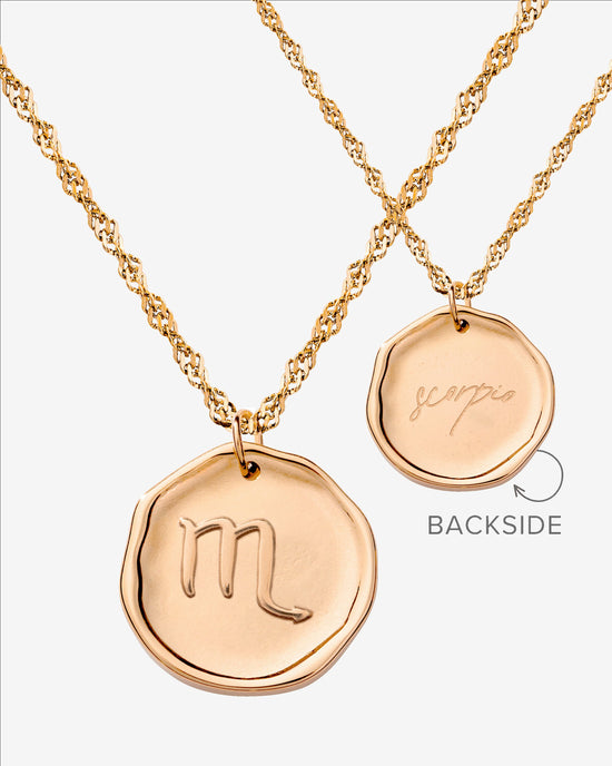 Zodiac Necklace Rose Gold
