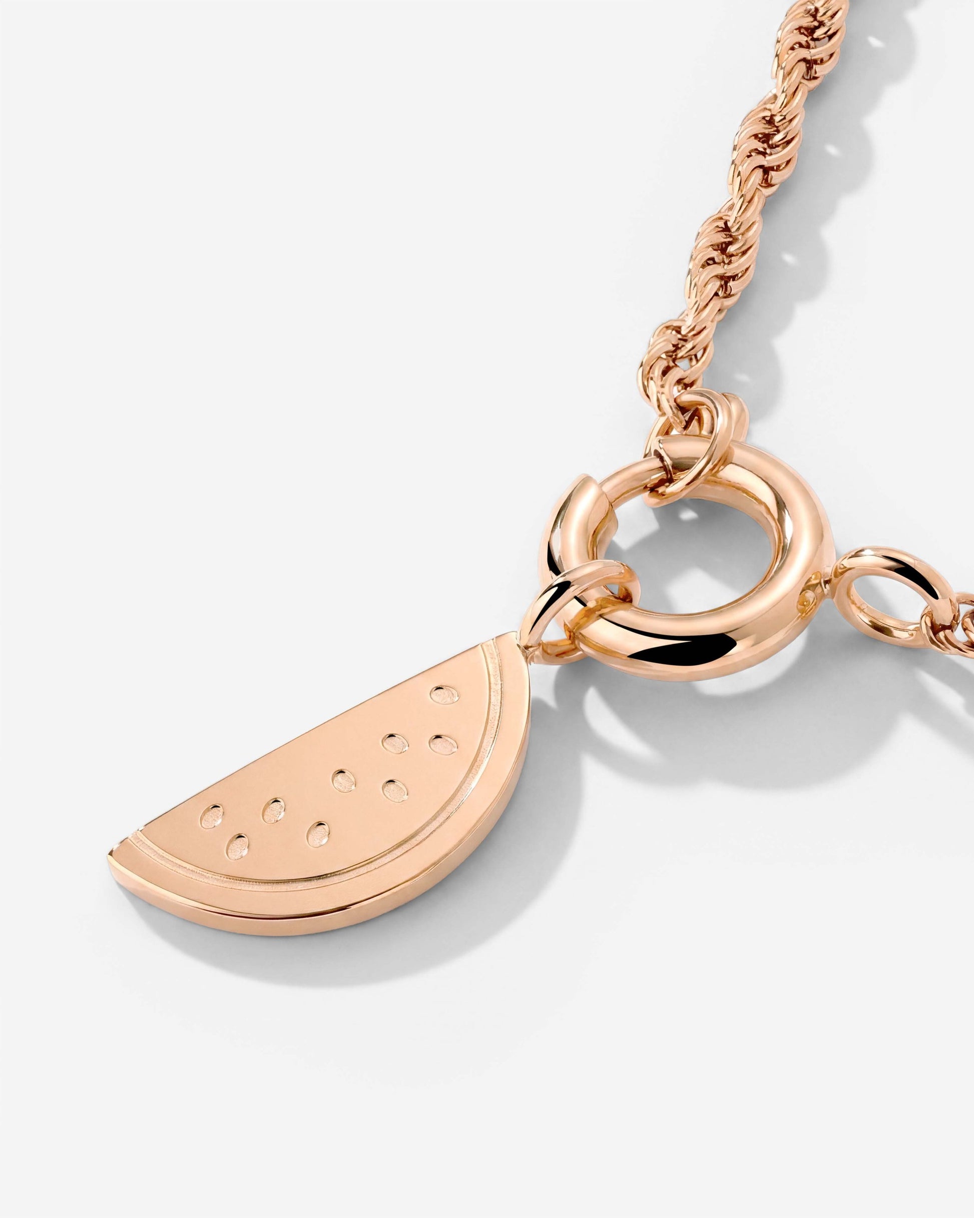 Melony Rope Chain Necklace Set Rose Gold