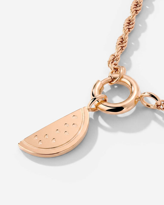 Melony Rope Chain Necklace Set Rose Gold