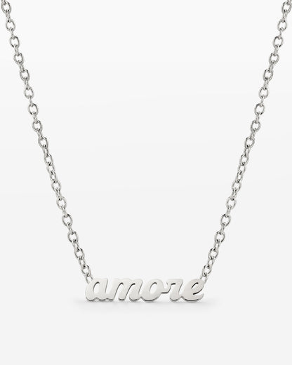 Amore Mio Necklace Silver