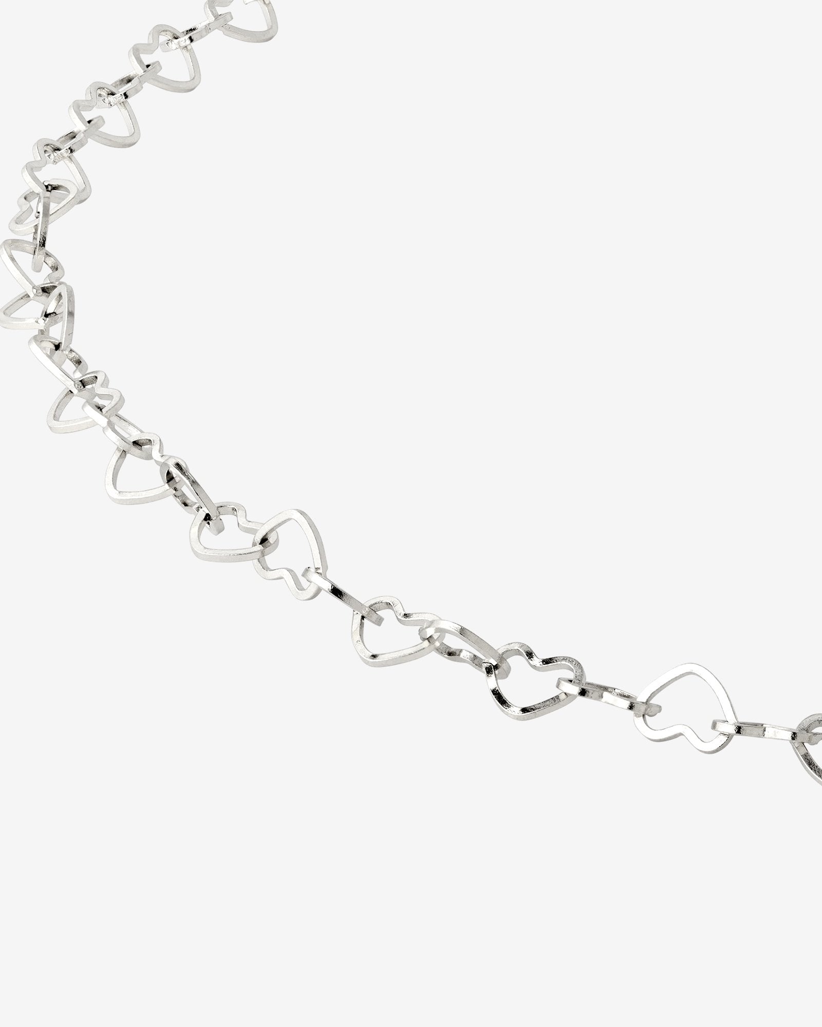 Heart after Heart Necklace Silver