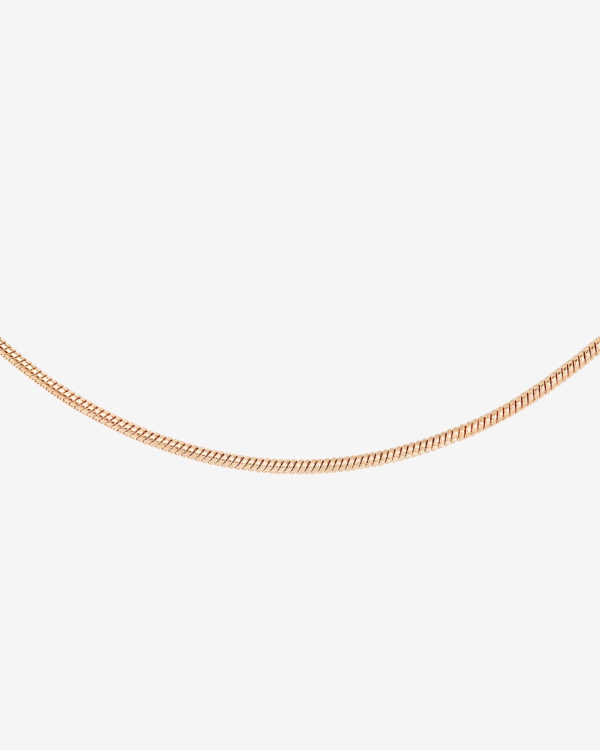 Round Snake Necklace Rose Gold