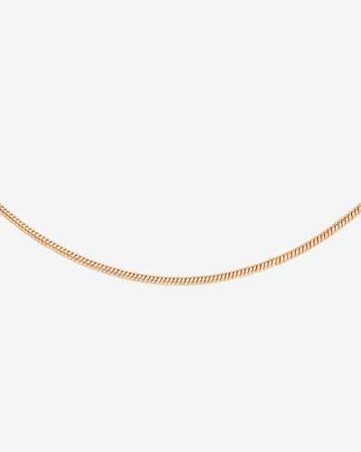 Round Snake Necklace Rose Gold