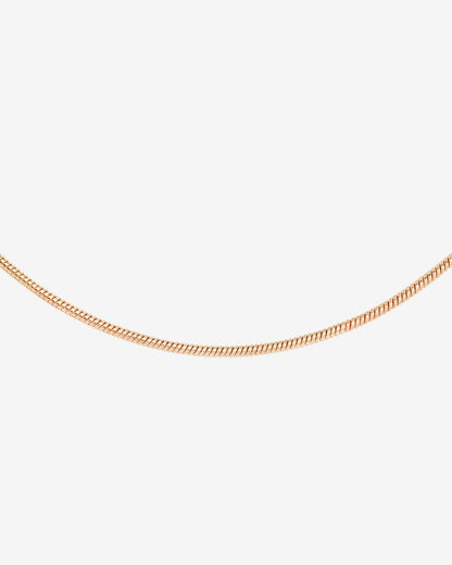 Round Snake Necklace Rose Gold