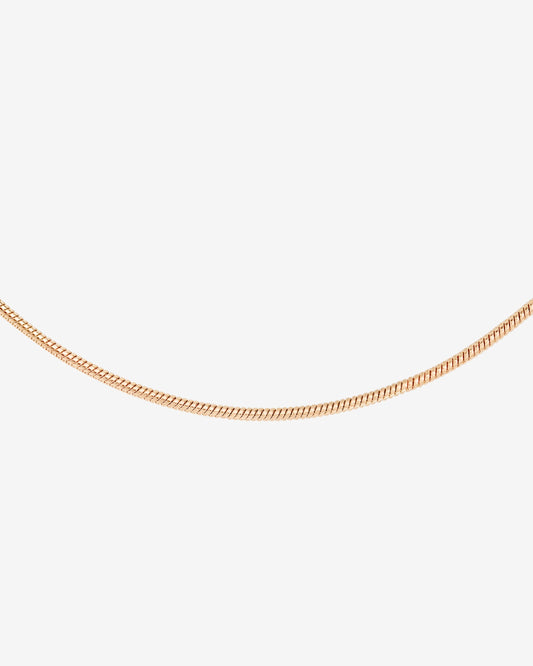 Round Snake Necklace Rose Gold