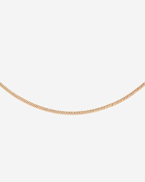 Round Snake Necklace Rose Gold