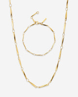 Curved Links Bundle gold
