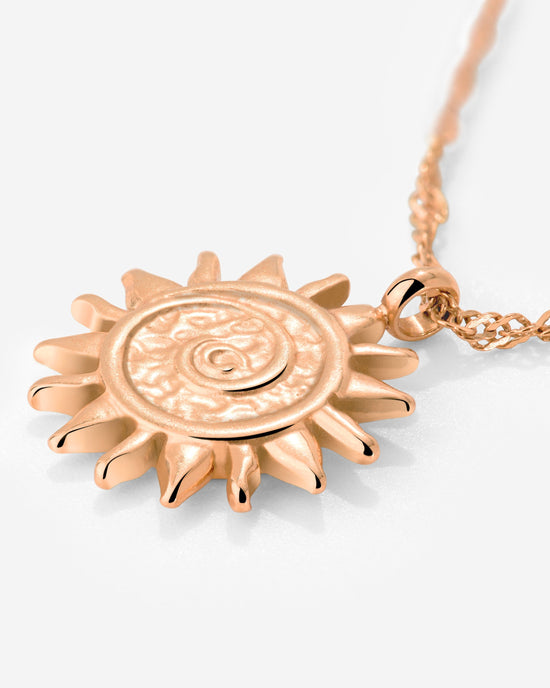 Sunny Swirl Necklace Rose Gold