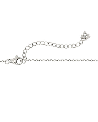 Flower 'n' Beads Necklace Silver