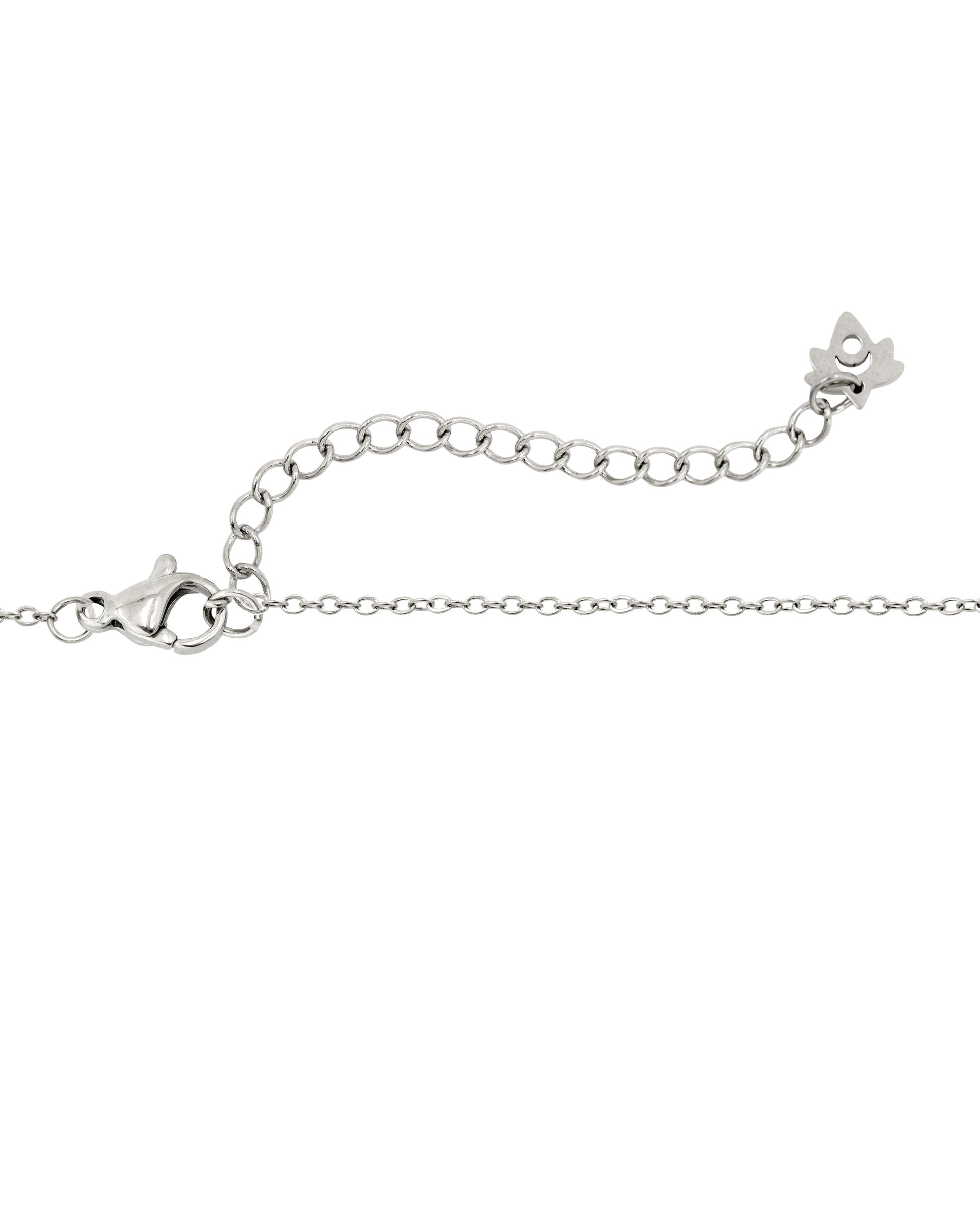 Flower 'n' Beads Necklace Silver