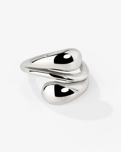 Sculpted Touch Ring Silver
