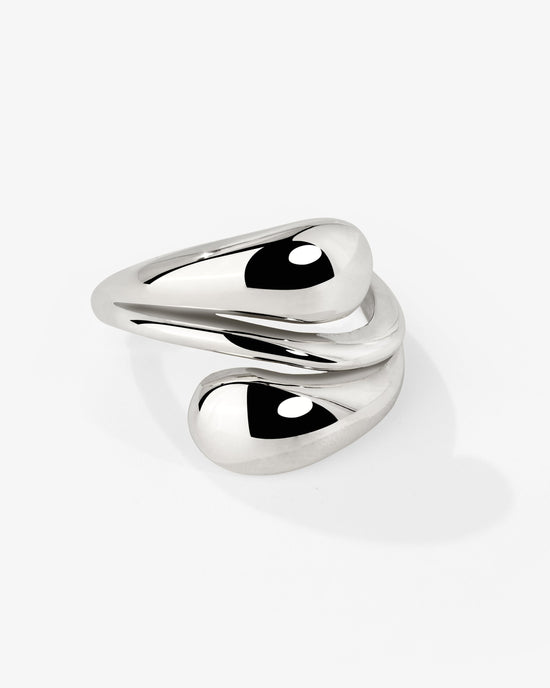 Sculpted Touch Ring Silver