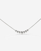 Curvy Beads Choker Silver