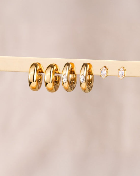Phat Glowy Hoops Silver