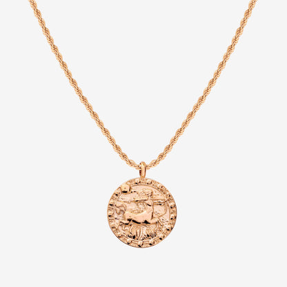 Zodiac Sign Necklace Rose Gold