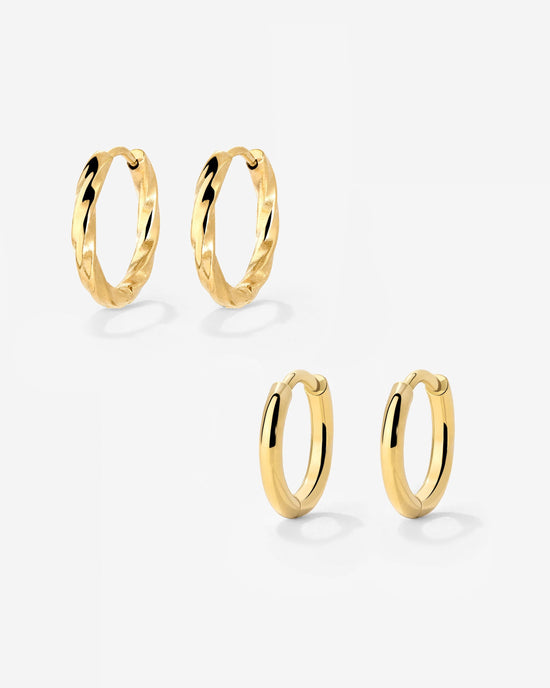 Soft 'n' Subtle Hoop Bundle gold