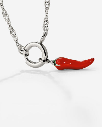 Chili Singapore Chain Necklace Set Silver