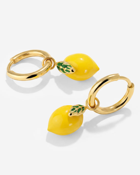Lemony Hoop Set Small Gold