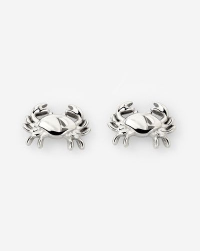Crab Chaser Studs Silver