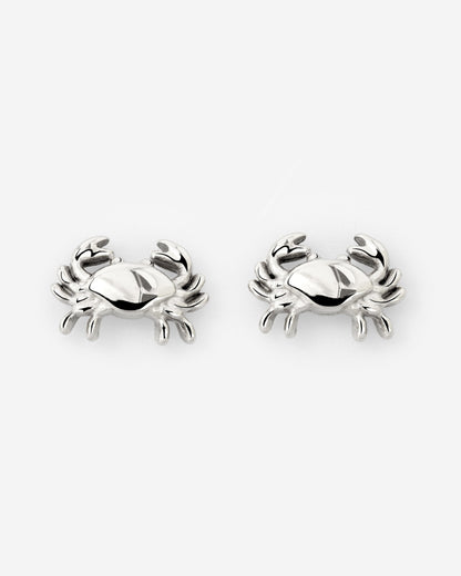 Crab Chaser Studs Silver
