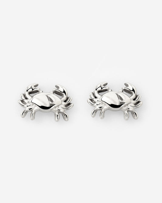 Crab Chaser Studs Silver