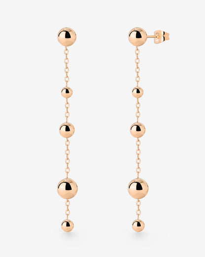 Infinite Beads Earrings Rose Gold