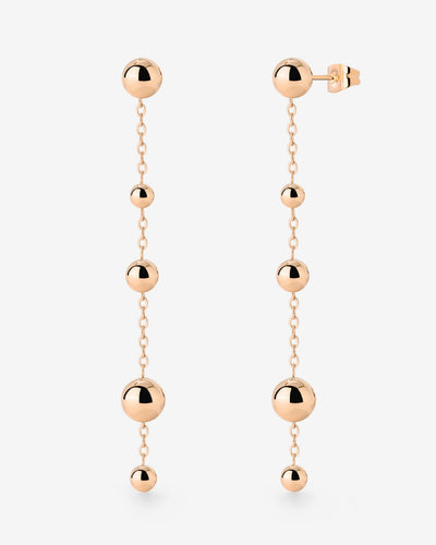 Infinite Beads Earrings Rose Gold