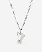 Coffee Lover Necklace Silver