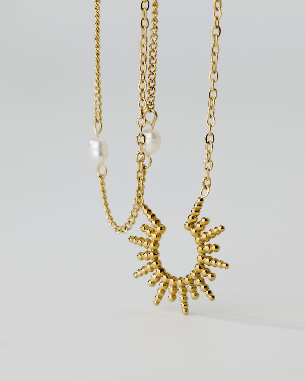 Sunshine Sister Necklace Silver