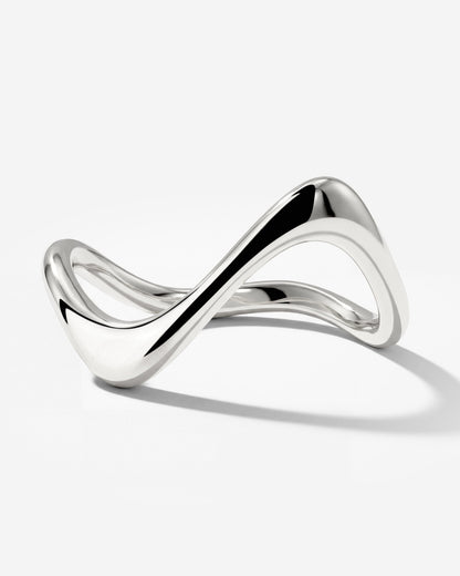 Tides Ring Silber