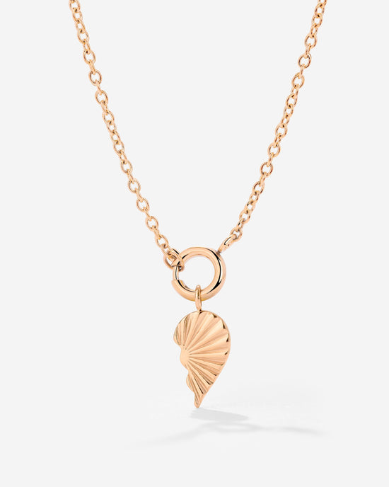 Twin Flame Right Classic Chain Necklace Set Rose Gold