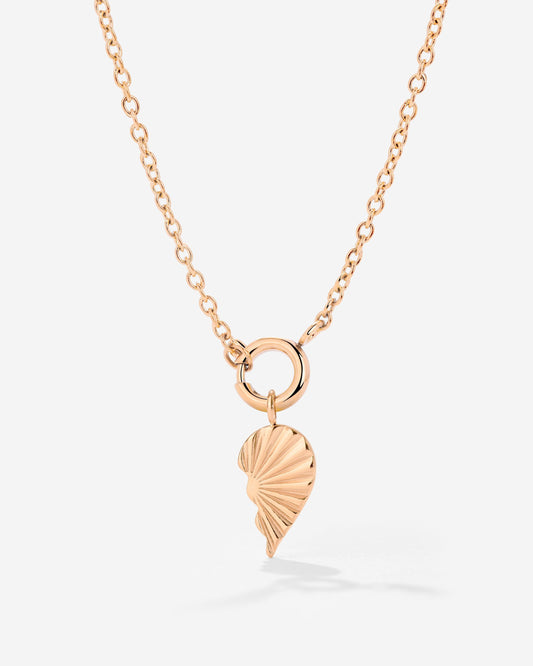 Twin Flame Right Classic Chain Necklace Set Rose Gold
