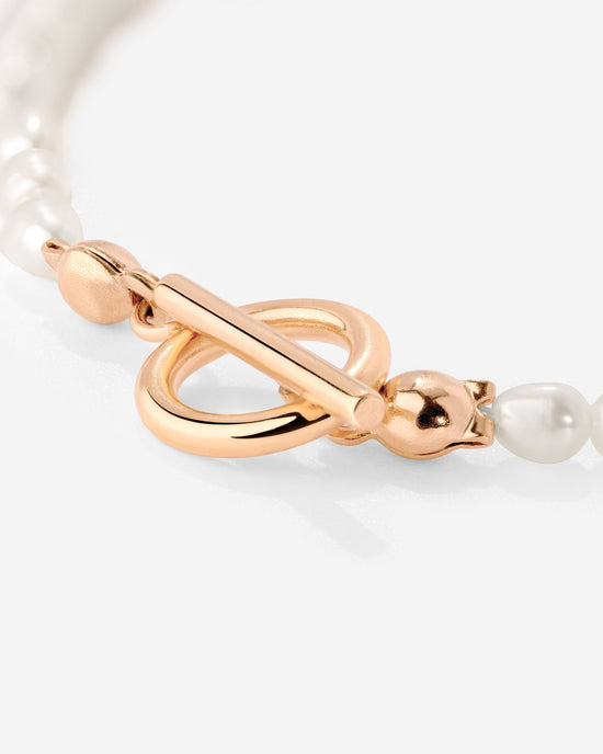 Lenis Loving Pearl Bracelet Rose Gold