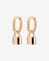 Lock in Hoop Set Small Rose Gold