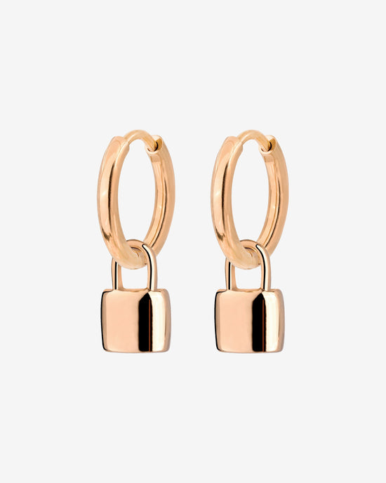 Lock in Hoop Set Small Rose Gold