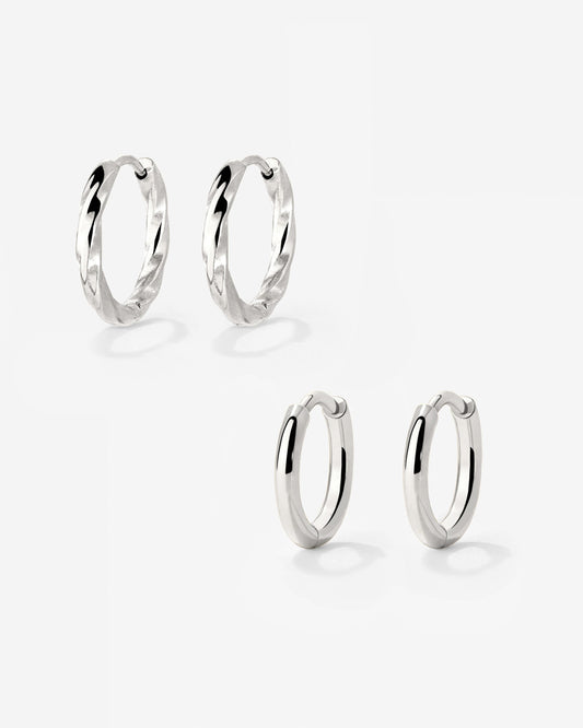 Soft 'n' Subtle Hoop Bundle Silver