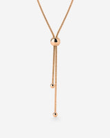 Simple Elegance Y-Necklace Rose Gold