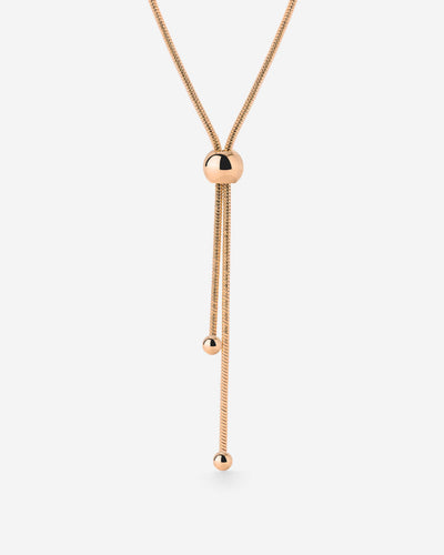 Simple Elegance Y-Necklace Rose Gold
