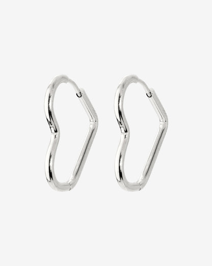 Heartily Hoops Small Silver